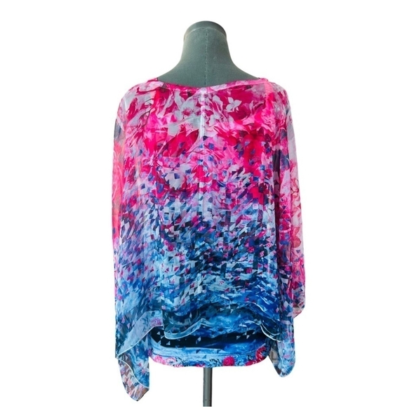 Women Cami Top & Duster Set STYLE & Co Illusive Vision 2pcs Tank & Cover Up Set - Picture 3 of 7